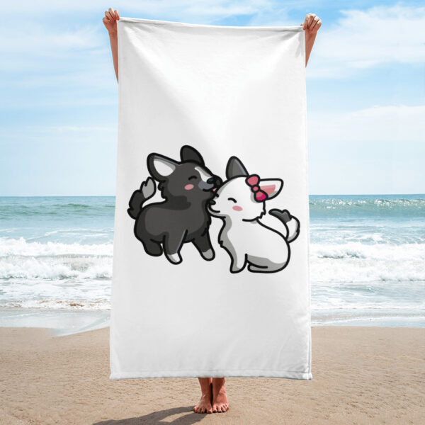 Hand-/ Duschtuch Cat & Dog Love