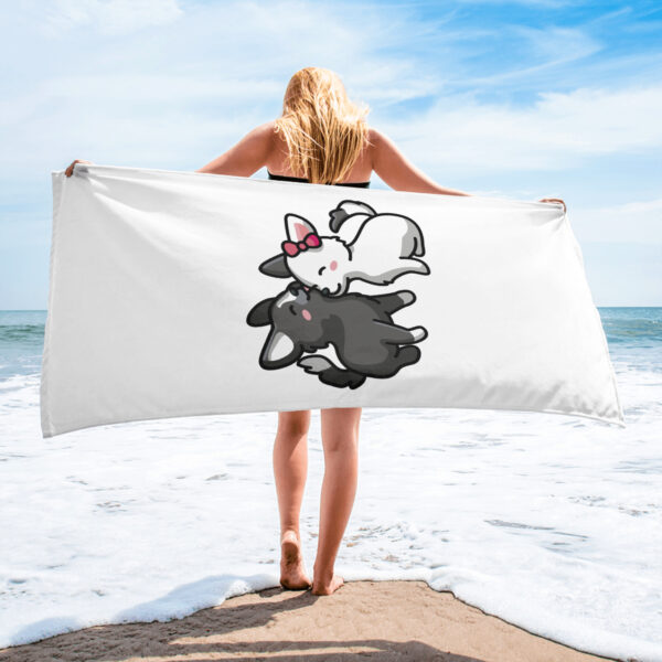 Hand-/ Duschtuch Cat & Dog Love