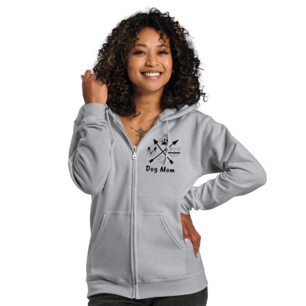 Unisex Heavy-Blend Zip Hoodie Dog Mom
