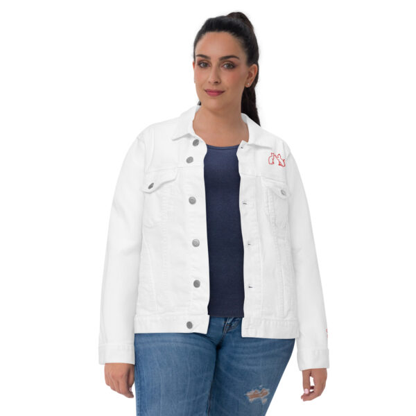 Unisex Jeansjacke Cat Love