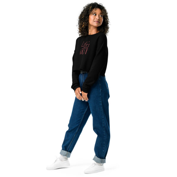 Crop-Pullover Life is better with a Cat