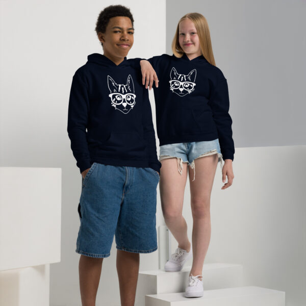 Heavy-Blend Hoodie für Jugendliche Cool Cat