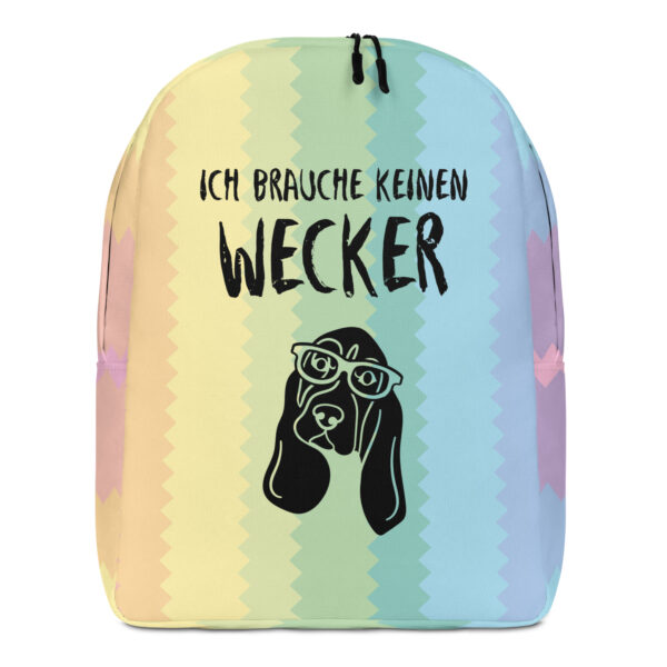 20 L Rucksack “Ich brauche keinen Wecker”