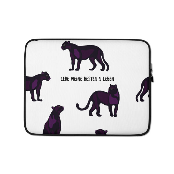 Laptop-Tasche “Lebe meine 9 besten Leben”