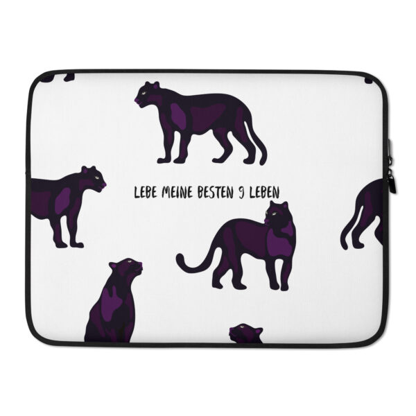 Laptop-Tasche “Lebe meine 9 besten Leben”