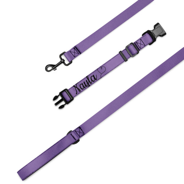 Halsband und Leine personalisiert nach Wunsch in deiner Lieblingsfarbe